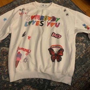 Mayfair barely worn somebody loves you crew